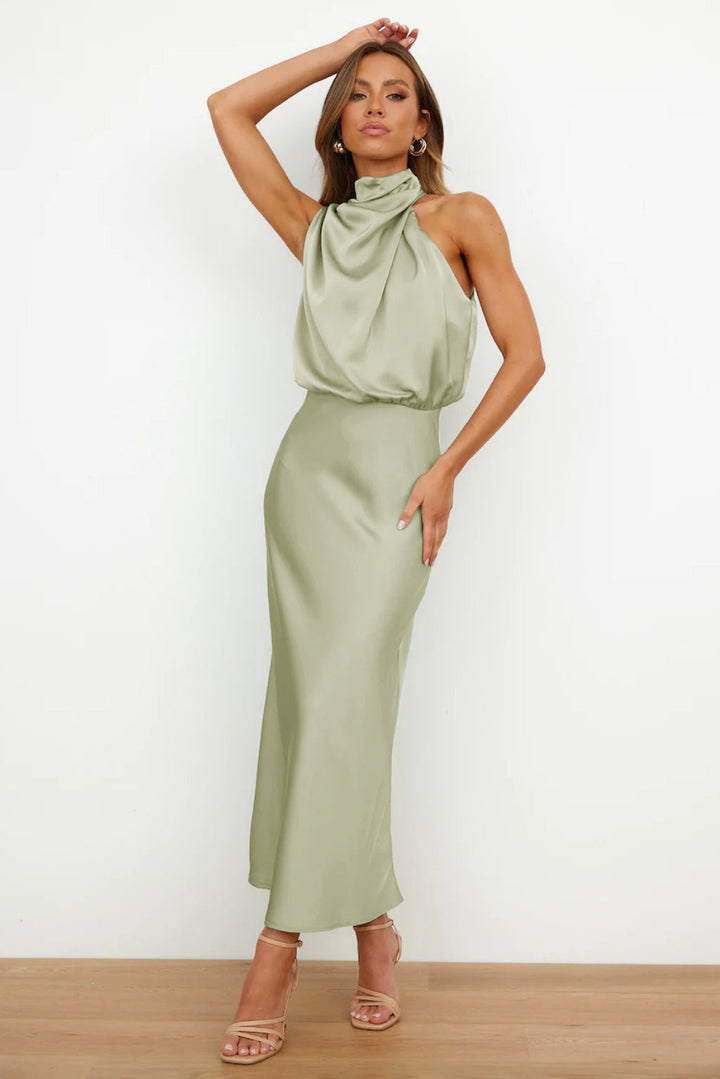 Quentin Draped Dress Sahara
