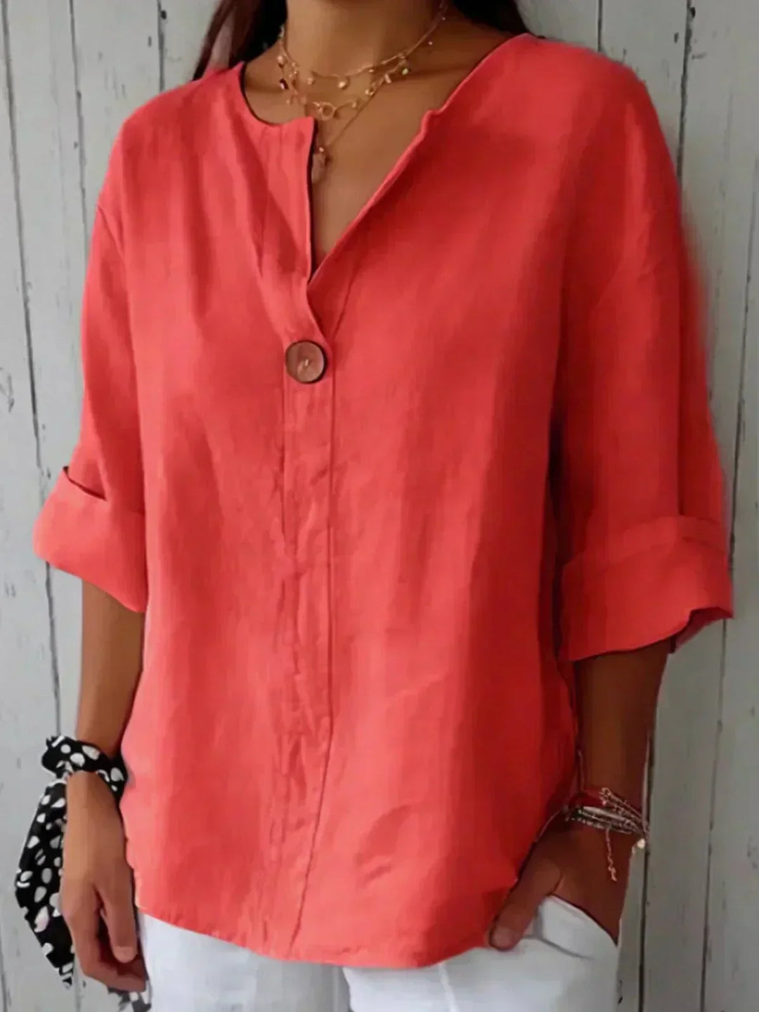 Zamma | Casual V-Neck Top