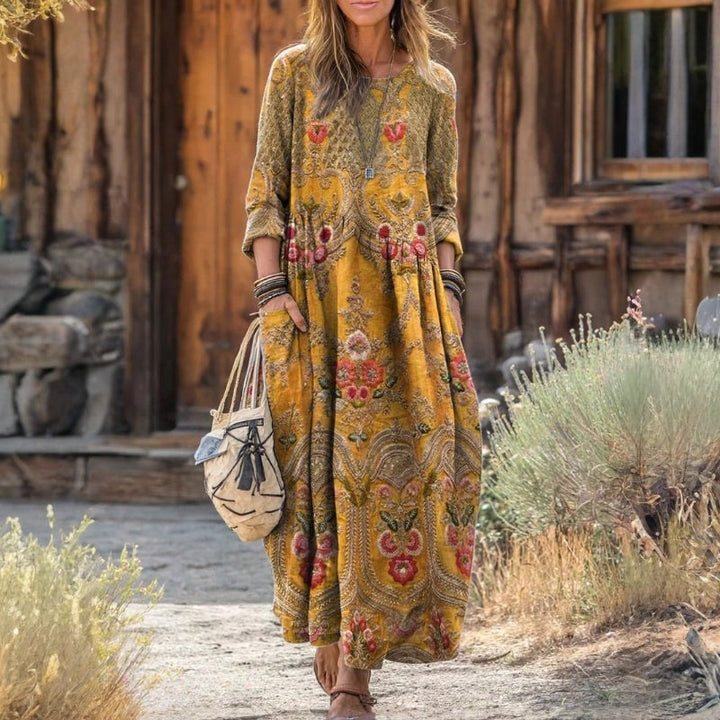 Evelyn | Casual Long Sleeve Vintage-Inspired Dress
