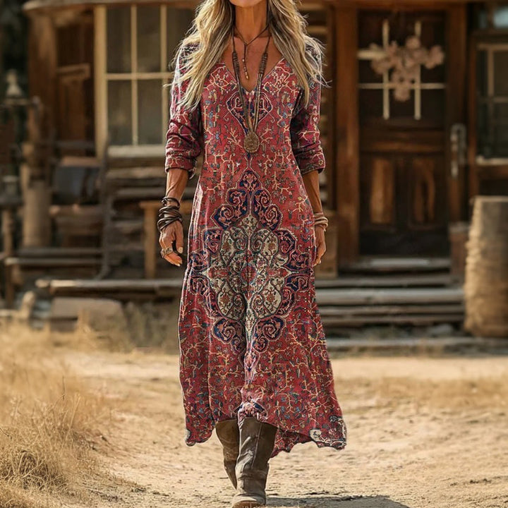 Evelyn | Casual Long Sleeve Vintage-Inspired Dress