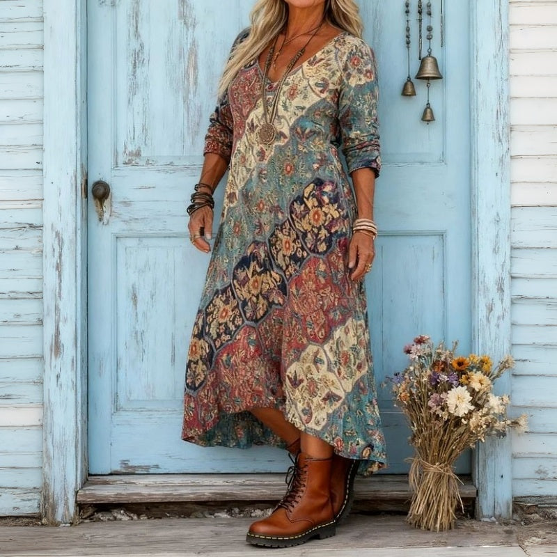 Evelyn | Casual Long Sleeve Vintage-Inspired Dress