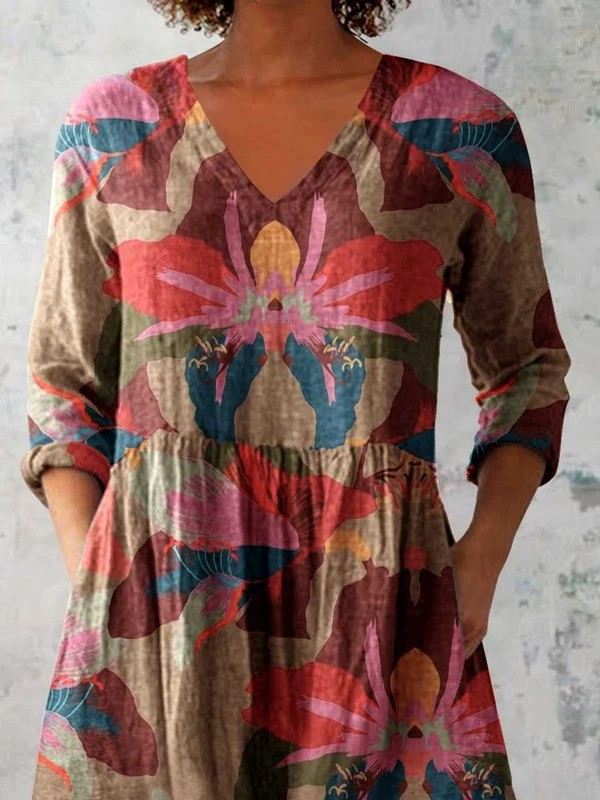 Harmony | Long Vintage V-Neck Shirt