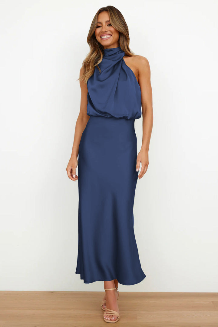 Quentin Draped Dress Sahara