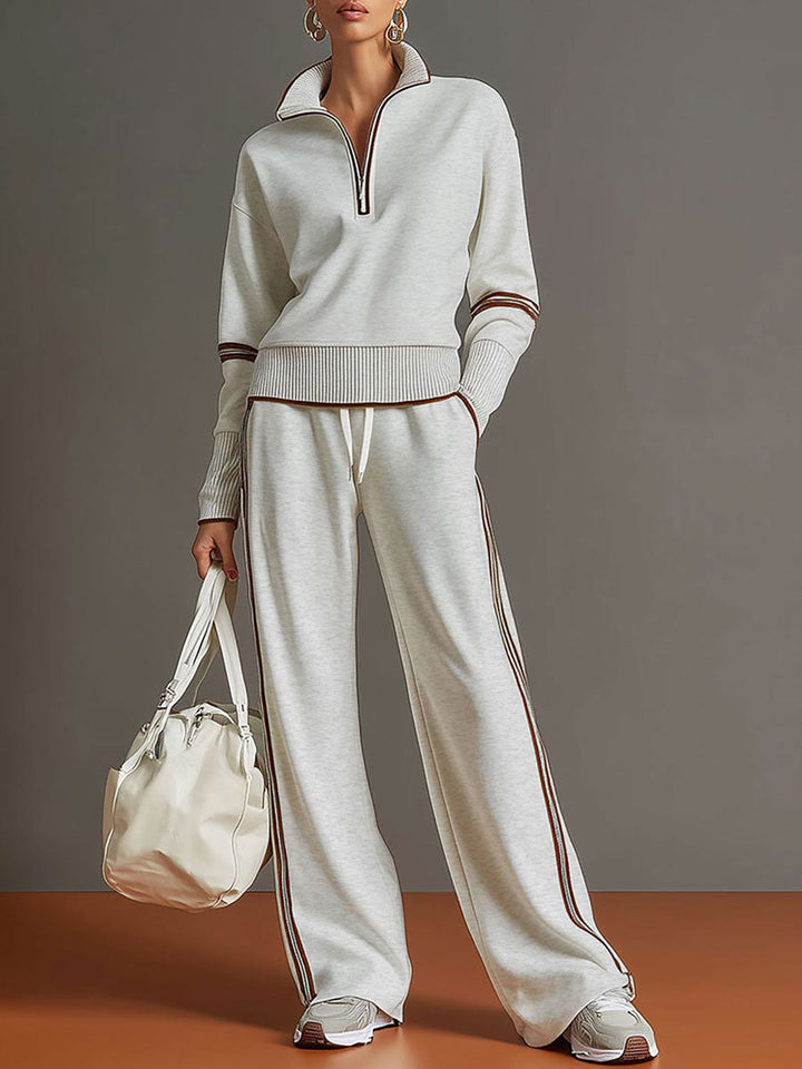 Marietta | Set with Blouse and Wide-Leg Pants