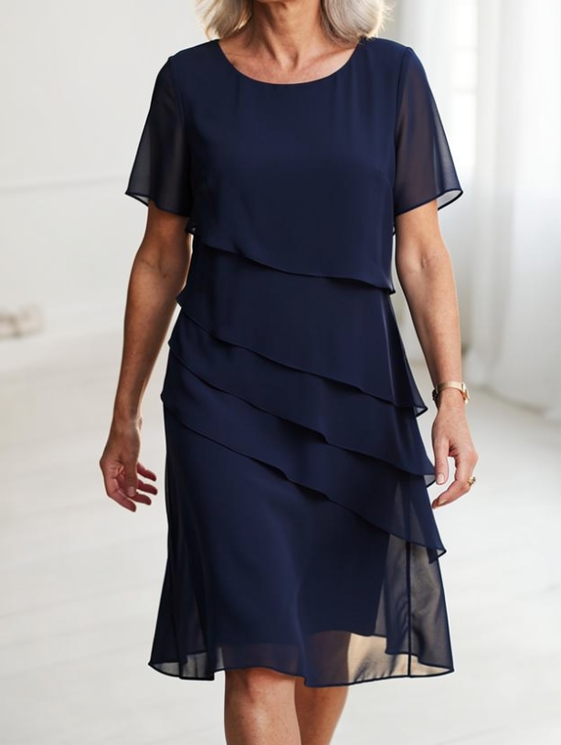 Linda | Elegant and Comfortable Ruffle Dress