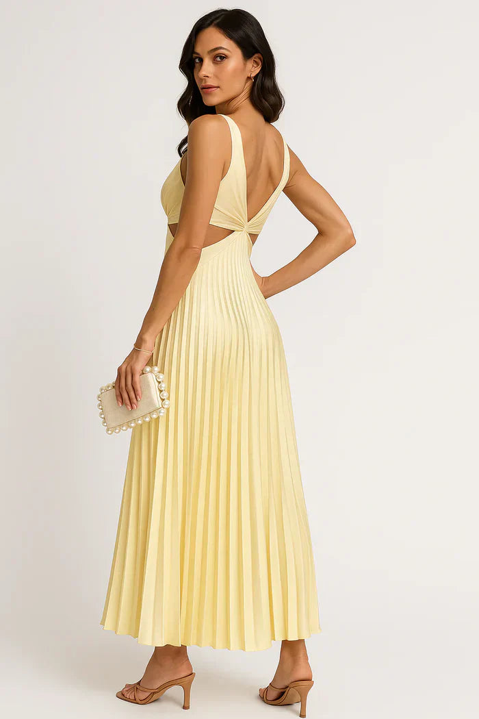Bellezza Dress | Pleated Maxi Dress for Occasions