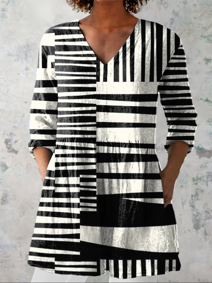 Capri | Vintage Long V-Neck Shirt