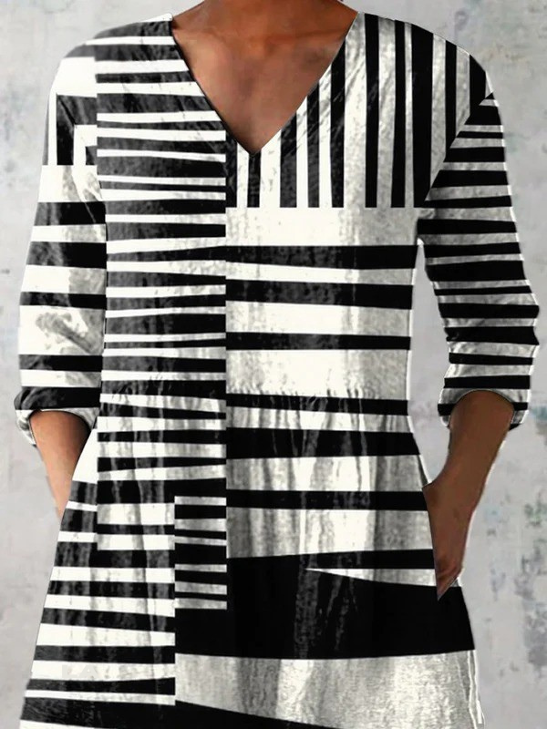 Capri | Vintage Long V-Neck Shirt