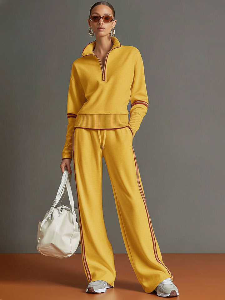 Marietta | Set with Blouse and Wide-Leg Pants