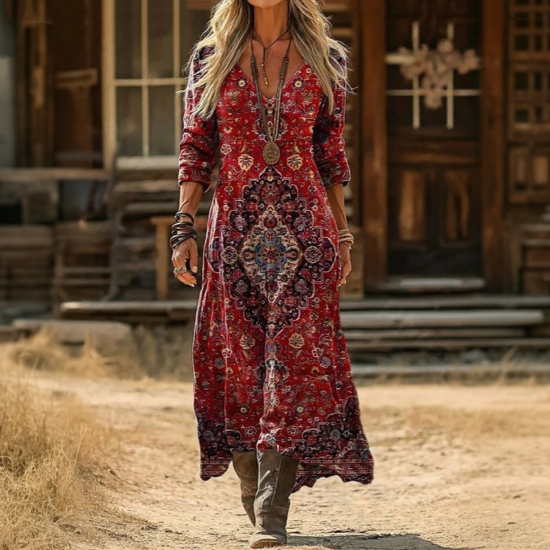 Evelyn | Casual Long Sleeve Vintage-Inspired Dress