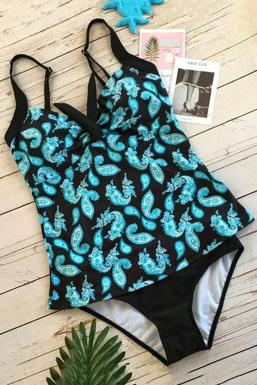 Cascada | Paisley Bathing Set that Covers the Belly