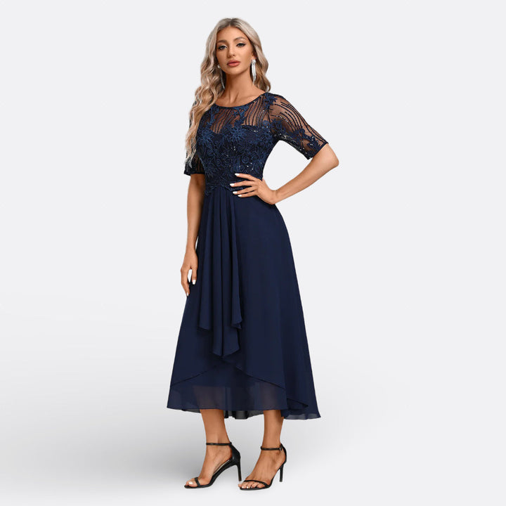 Mariana - Short Sleeve Lace Dress