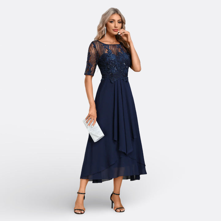 Mariana - Short Sleeve Lace Dress