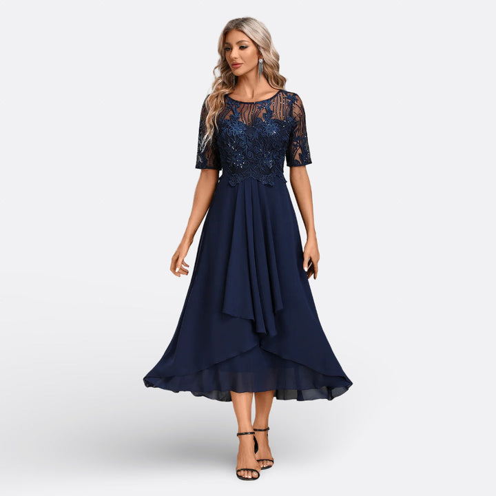 Mariana - Short Sleeve Lace Dress
