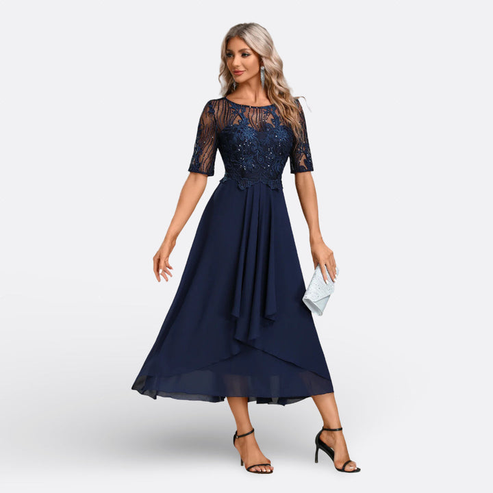 Mariana - Short Sleeve Lace Dress