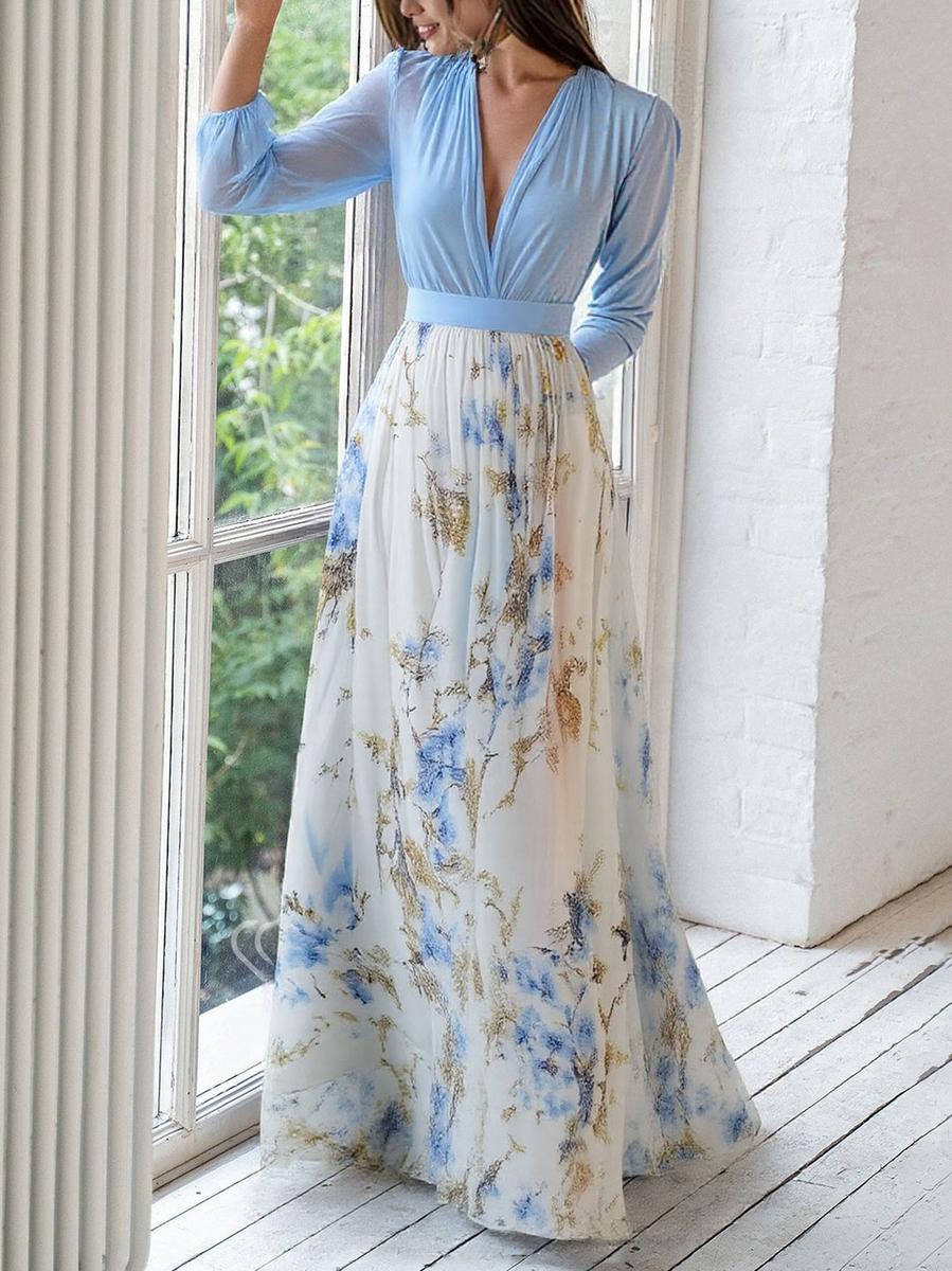 Magnificent Maxi Dress with Floral Print