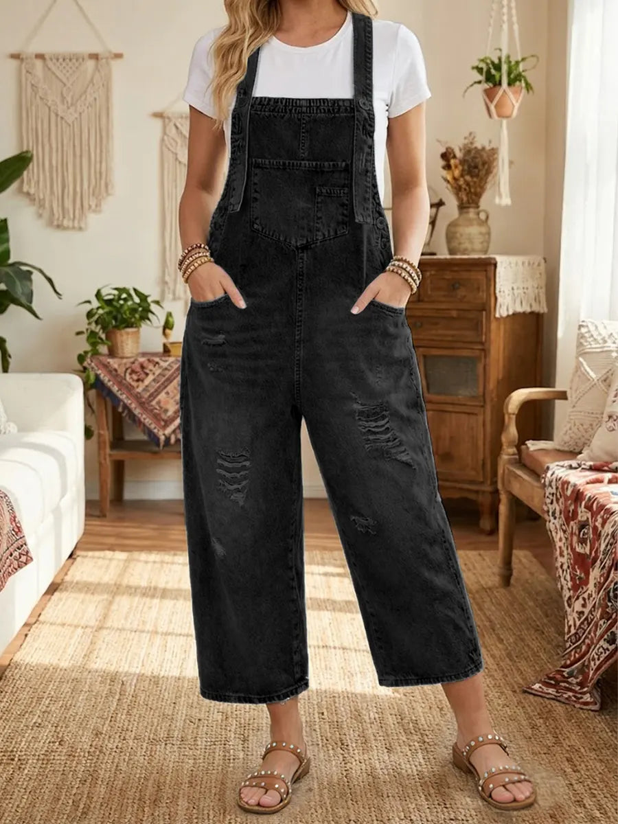 Aurevia | Vintage Look Denim Overalls