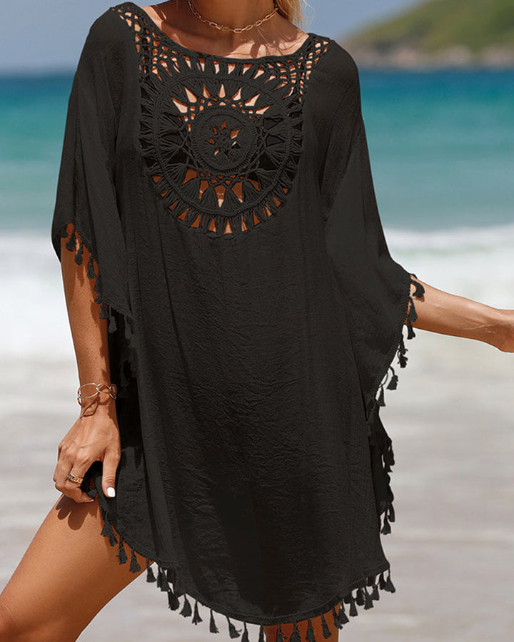 Fringe Bath Poncho