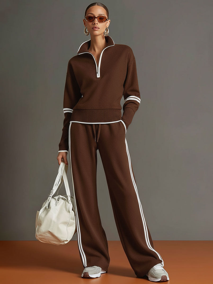 Marietta | Set with Blouse and Wide-Leg Pants
