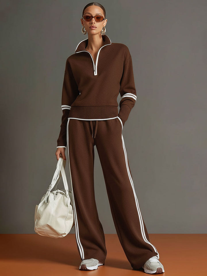 Marietta | Set with Blouse and Wide-Leg Pants