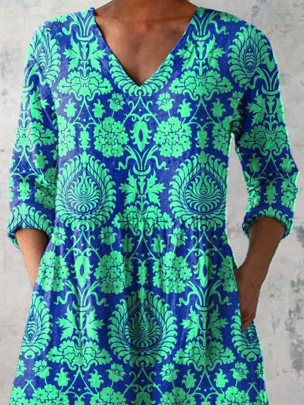 Beatrix | Long Vintage V-Neck Shirt