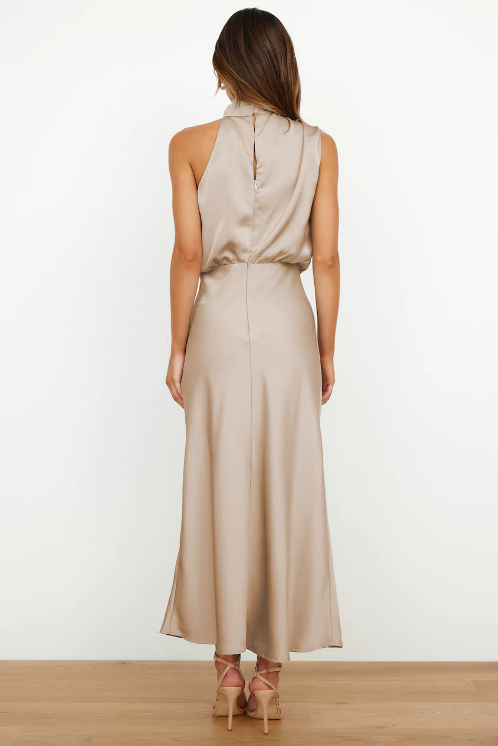Quentin Draped Dress Sahara