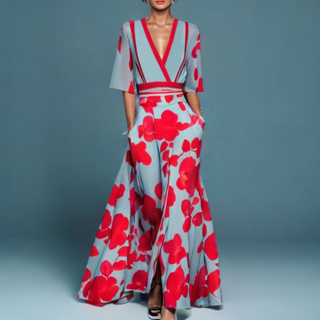 MAUREEN – MAXI FLOWER DRESS