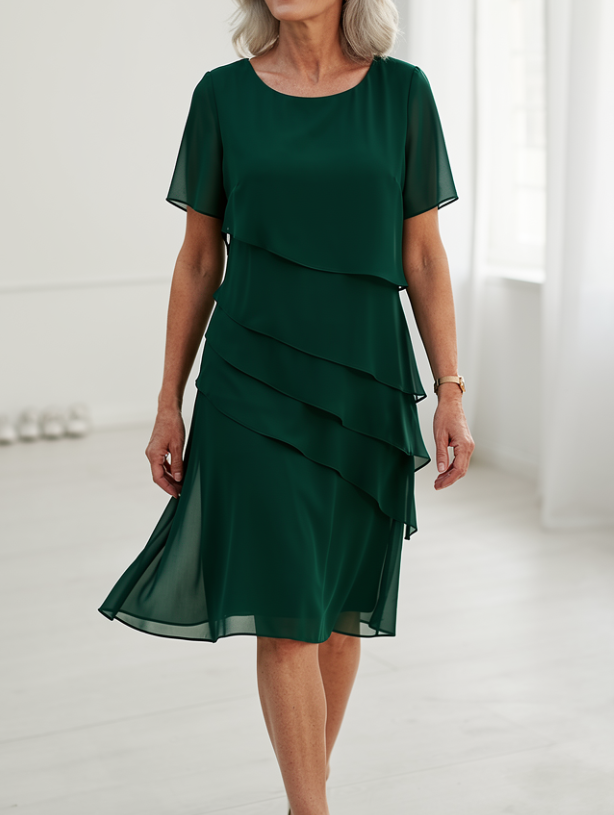 Linda | Elegant and Comfortable Ruffle Dress