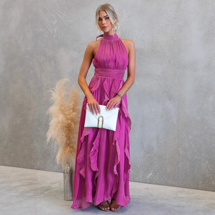 Celestia Backless Maxi Dress