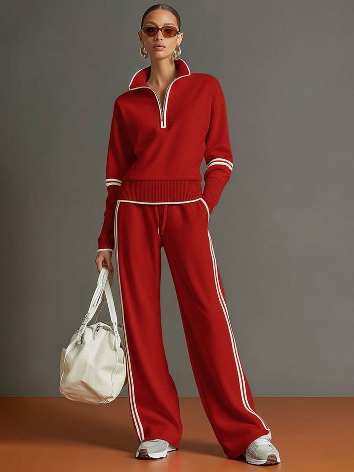 Marietta | Set with Blouse and Wide-Leg Pants
