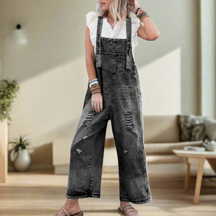 CARMELITA™ – Adjustable Vintage Washed Jumpsuit