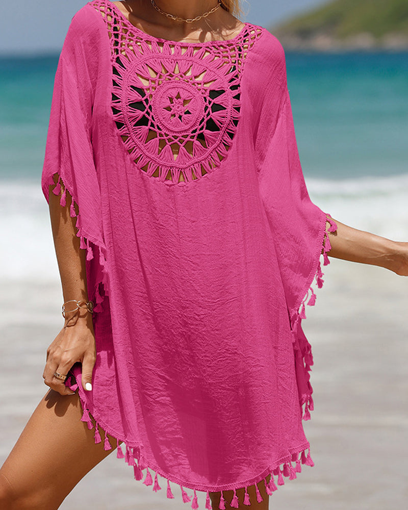 Fringe Bath Poncho