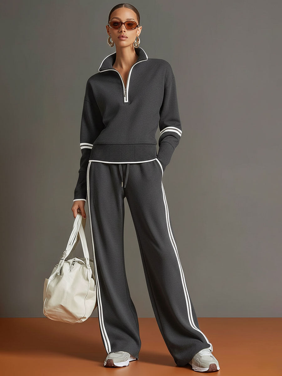 Marietta | Set with Blouse and Wide-Leg Pants