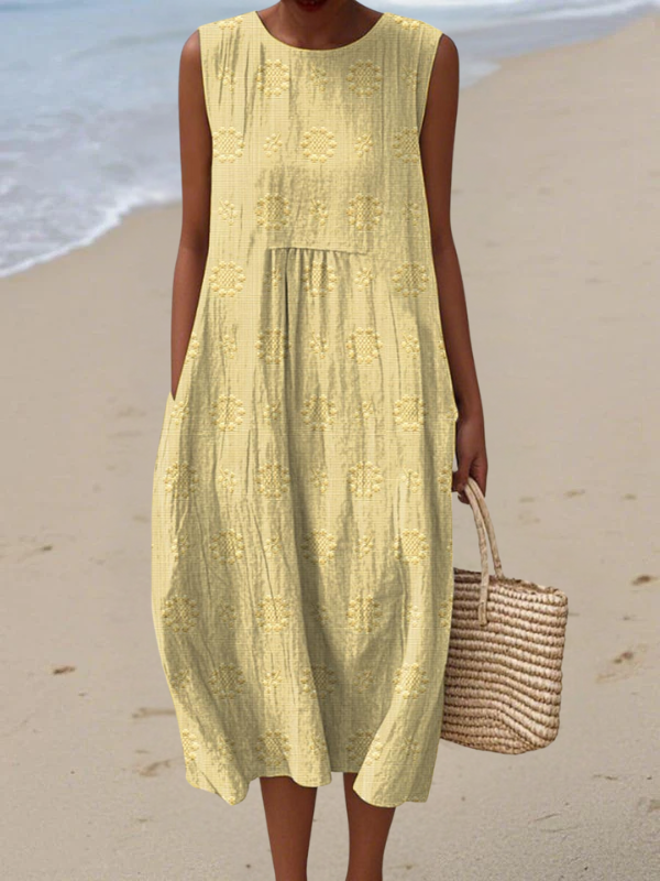 Rose | Elegant and Refined Midi Dress with Delicate Embroidery
