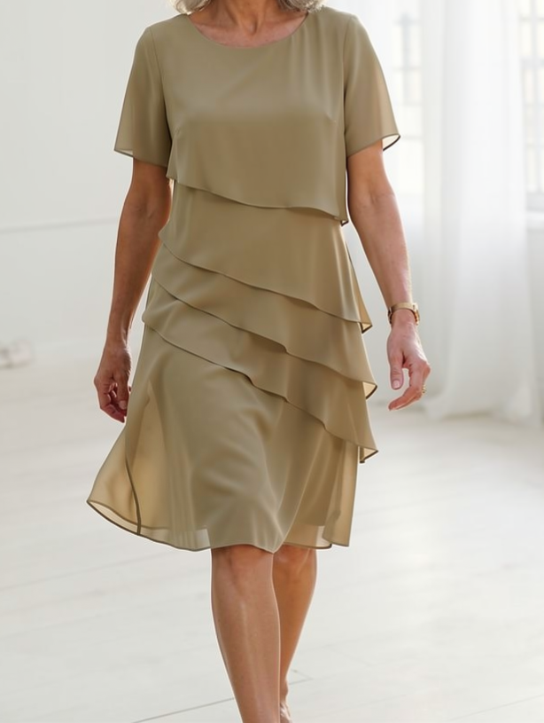 Linda | Elegant and Comfortable Ruffle Dress