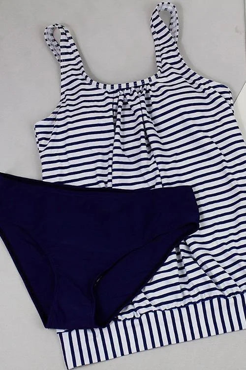 Puerto | Flattering Striped Swim Set