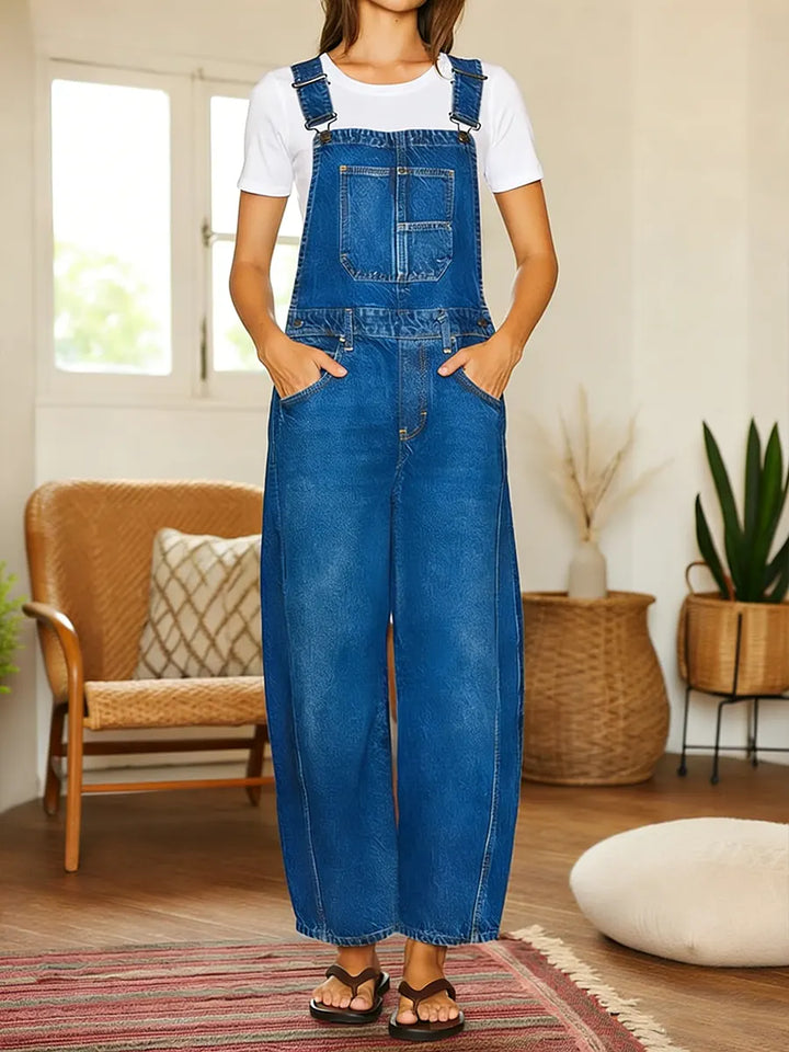 Nora | Denim Overalls with Pockets