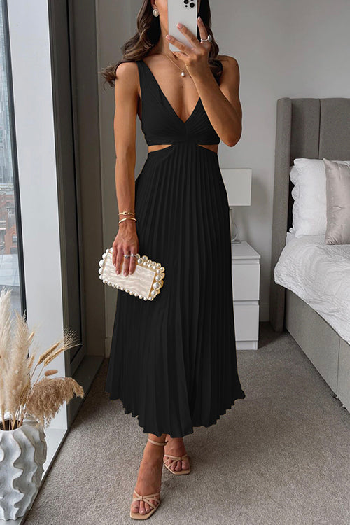 Bellezza Dress | Pleated Maxi Dress for Occasions