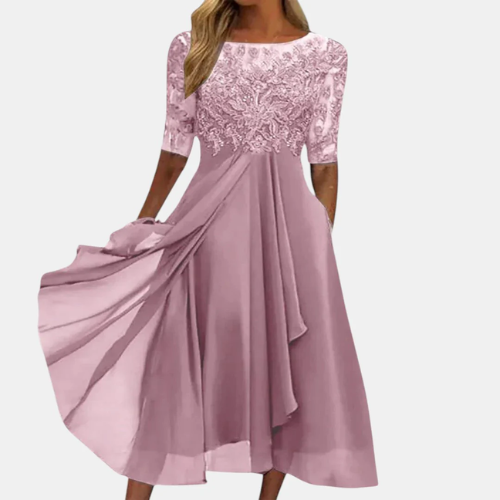 Elvina | Dress with Lace Detail
