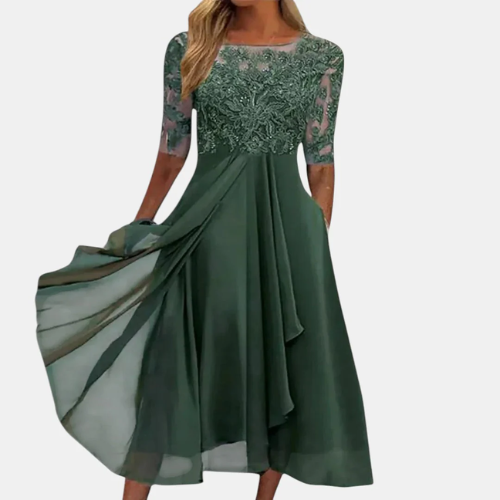 Elvina | Dress with Lace Detail