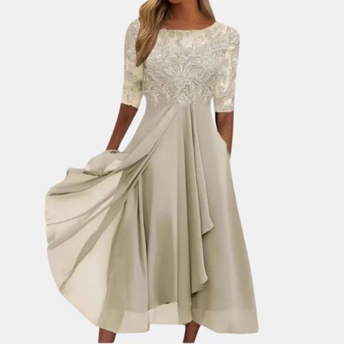 Elvina | Dress with Lace Detail