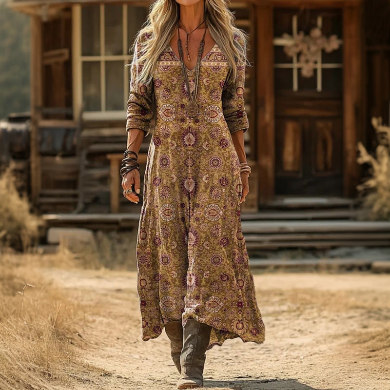Evelyn | Casual Long Sleeve Vintage-Inspired Dress