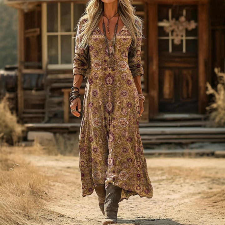 Evelyn | Casual Long Sleeve Vintage-Inspired Dress