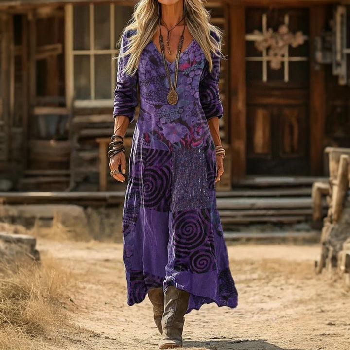 Evelyn | Casual Long Sleeve Vintage-Inspired Dress