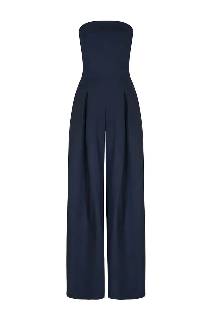 Elise | Strapless Wide-Leg Jumpsuit
