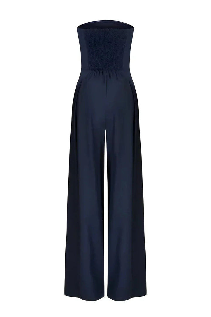Elise | Strapless Wide-Leg Jumpsuit