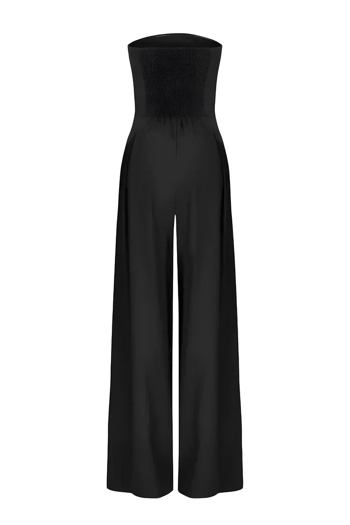 Elise | Strapless Wide-Leg Jumpsuit