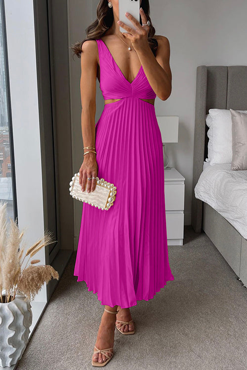 Bellezza Dress | Pleated Maxi Dress for Occasions