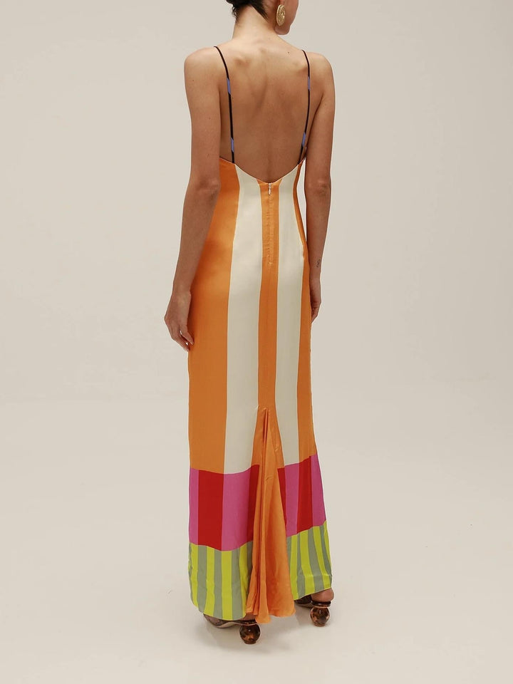 Paloma | Maxi Striped Colorful Dress