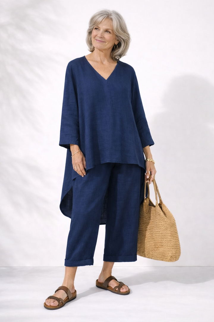 Adriena | Elegant Two-Piece Set with V-Neck